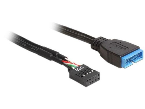 Kabel USB 2.0 (F)&amp;gt;USB 3.0 (M) 0.3m Delock - 681158