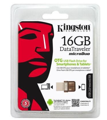 Pamięć USB 3.0 Kingston DataTraveler microDUO 16GB - 1827401