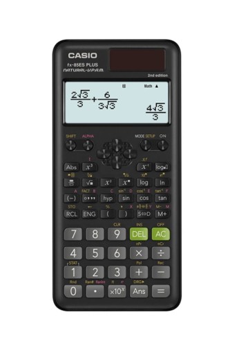 CASIO KALKULATOR NAUKOWY FX-85ESPLUS-2 B, 252 FUNKCJE, 77X162MM, KARTONIK, CZARNY - 1868619