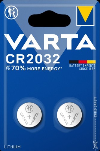 Zestaw baterii litowe VARTA CR2032 3V (Li; x 2) - 1322843