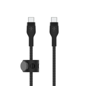 Kabel USB-C BELKIN CAB011BT2MBK USB-C - USB-C, 2.0, oplot, czarny, 2m