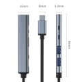 Hub Qoltec adapter USB-C 3.1 5w1 | USB-C PD | USB-C | 2x USB 2.0 | USB 3.0 - 1869102