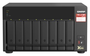 Qnap TS-873A-8G, Tower, 8 x 2.5"/3.5" SATA, AMD Ryzen V1500B 4C/8T, 8GB DDR4 (max. 64GB), 2 x 2.5GbE, optional 10GbE, Single PSU, 250W