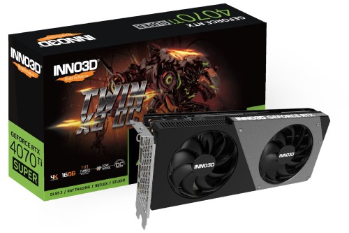Karta graficzna INNO3D GeForce RTX 4070 Ti SUPER TWIN X2 OC - 1871130