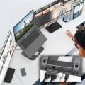 Podstawka ergonomiczna do notebooka ze stacją dokującą j5create Multi-Angle Dual HDMI Docking Stand USB-C 2xHDMI/2xUSB 3.1/1xUSB-C/1xRJ45 Gigabit; kolor srebrny JTS427-N - 1872012