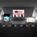 Podstawka ergonomiczna do notebooka ze stacją dokującą j5create Multi-Angle Dual HDMI Docking Stand USB-C 2xHDMI/2xUSB 3.1/1xUSB-C/1xRJ45 Gigabit; kolor srebrny JTS427-N - 1872023