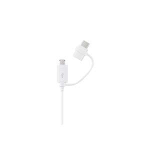 Samsung Combo Cable (Type-C & Micro USB), White