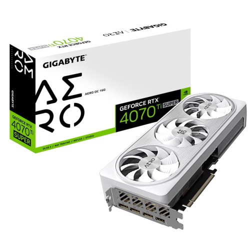 Karta VGA Gigabyte GeForce RTX 4070 Ti Super AERO OC 16GB GDDR6X 256bit HDMI+3xDP PCIe4.0 - 1875025