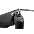 Uchwyt biurkowy do monitora matowy czarny Ergo Office, ze sprężyną, 17"-32", 9 kg, ER-407B - 1131404