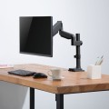 Uchwyt biurkowy do monitora matowy czarny Ergo Office, ze sprężyną, 17"-32", 9 kg, ER-407B - 1131408