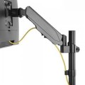 Uchwyt do monitora Maclean MC-775 17-32" 8kg czarny ze sprężyną gazową podwójne ramię - 803390