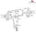 Uchwyt biurkowy do dwóch monitorów Maclean MC-714 13-27" 8kgx2 aluminiowy - 1131572