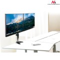 Uchwyt biurkowy do dwóch monitorów Maclean MC-714 13-27" 8kgx2 aluminiowy - 1131574