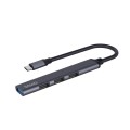 Hub SAVIO AK-71 USB-C - 3 x USB-A 2.0, 1 x USB-A 3.1 Gen 1 - 1869106