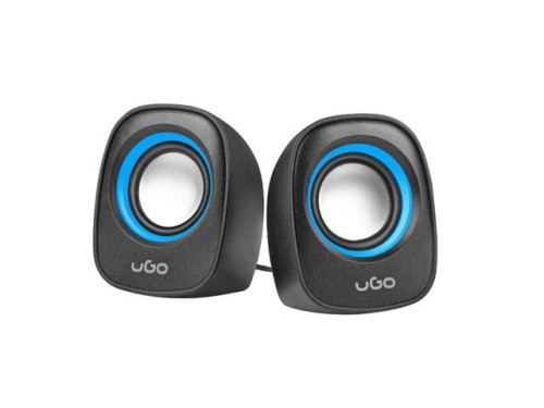 Głośniki UGO Tamu S100 2.0 2x 3W USB, Mini Jack niebieskie - 1064821