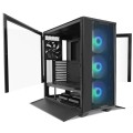 Obudowa Lian Li LANCOOL III RGB BLACK E-ATX Midi Tower bez zasilacza z oknem czarna - 1807477