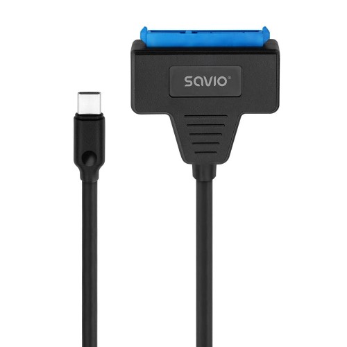 Kabel adapter SAVIO AK-69 USB-C 3.1 Gen 1 (M) - SATA (F) do dysków 2.5" - 1849671