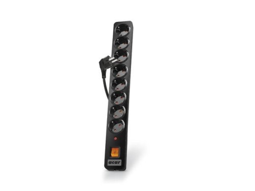 Listwa przeciwprzepięciowa Acar X8 Schuko 5,0m czarna - 1878500
