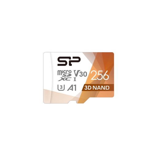 Karta pamięci Silicon Power microSDXC Superior Pro 256GB V30 UHS-1 U3 A1 + ADAPTER microSD-SD - 927725