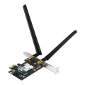 Karta sieciowa Asus PCE-AX3000 WiFi 6 802.11ax, Bluetooth 5, Dual Band, 160MHz, WPA3, OFDMA , MU-MIMO - 1144617