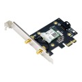Karta sieciowa Asus PCE-AX3000 WiFi 6 802.11ax, Bluetooth 5, Dual Band, 160MHz, WPA3, OFDMA , MU-MIMO - 1144618