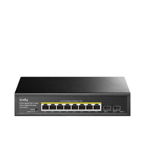 Switch niezarządzalny Cudy GS1008PS2 8x10/100/1000Mbps PoE+ 120W, 2xSFP - 1742014