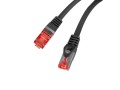 Patchcord Lanberg S/FTP kat.6 1m LSZH CU fluke passed czarny - 1879802