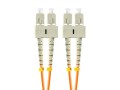 Patchcord światłowodowy Lanberg MM SC/UPC-SC/UPC DUPLEX 3.0mm OM2 50/125 LSZH 5m pomarańczowy - 1879884