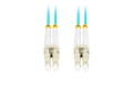 Patchcord światłowodowy Lanberg MM LC/UPC-LC/UPC DUPLEX 3.0mm OM3 50/125 LSZH 3m aqua - 1879910