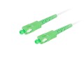 Patchcord światłowodowy Lanberg SM SC/APC-SC/APC SIMPLEX 3.0mm LSZH G657A2 35m biały - 981928
