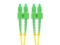 Patchcord światłowodowy Lanberg SM SC/APC-SC/APC DUPLEX 3.0mm LSZH G657A1 10m żółty - 1879992