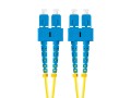 Patchcord światłowodowy Lanberg SM SC/UPC-SC/UPC DUPLEX 3.0mm LSZH G657A1 10m żółty - 1455207