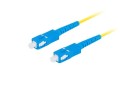 Patchcord światłowodowy Lanberg SM SC/UPC-SC/UPC SIMPLEX 3.0mm LSZH G657A1 5m żółty - 981941