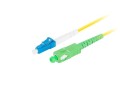 Patchcord światłowodowy Lanberg SM LC/UPC-SC/APC SIMPLEX 3.0mm LSZH G657A1 2m żółty - 981943