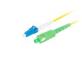 Patchcord światłowodowy Lanberg SM LC/UPC-SC/APC SIMPLEX 3.0mm LSZH G657A1 5m żółty - 1474226