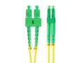 Patchcord światłowodowy Lanberg SM SC/APC-LC/APC DUPLEX 3.0mm LSZH G657A1 2m żółty - 1880044
