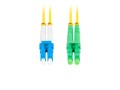 Patchcord światłowodowy Lanberg SM LC/APC-LC/UPC DUPLEX 3.0mm LSZH G657A1 2m żółty - 1880068