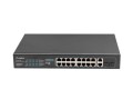 Switch niezarządzalny Lanberg 16x 100Mb PoE+/2x Combo Rack 19" Gigabit Ethernet 250W - 1042712