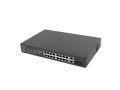 Switch niezarządzalny Lanberg 16x 100Mb PoE+/2x Combo Rack 19" Gigabit Ethernet 250W - 1042711