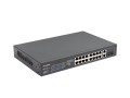 Switch niezarządzalny Lanberg 16x 100Mb PoE+/2x Combo Rack 19" Gigabit Ethernet 250W - 1042715