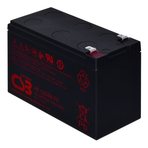 Akumulator żelowy CSB HR1234W F2 12V 9Ah - 1332386