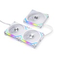 Wentylator Lian Li UNI FAN SL120 V2 RGB PWM 120mm biały Triple Pack incl. Controller - 1805331