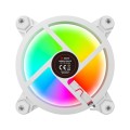 Zestaw 4 wentylatorów SAVIO FAN-01 White 120mm, ARGB, wraz kontrolerem oraz pilotem - 1848369