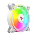Zestaw 4 wentylatorów SAVIO FAN-01 White 120mm, ARGB, wraz kontrolerem oraz pilotem - 1848371