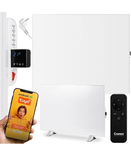 Panel grzewczy IR CRONOS Synthelith PRO CRP-1200TWP WHITE TUYA - 1882003