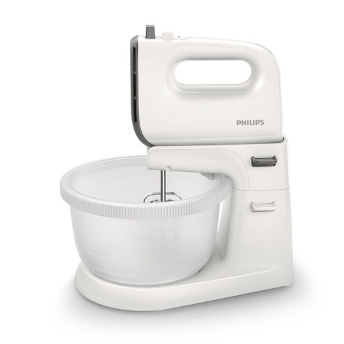 Mikser ręczny z misą Philips HR3745/00 (450W; kolor biały) - 1882317