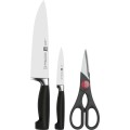 Zestaw 2 noży + nożyczki Zwilling Four Star - 1882400