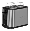 Toster Philips Viva Collection HD2650/90 (950W; kolor srebrny) - 1500977