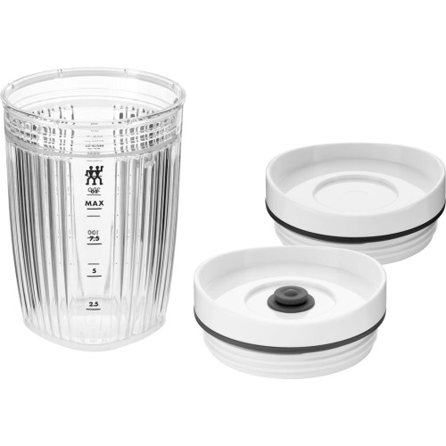 Bidon do blendera z pokrywką próżniową Zwilling Enfinigy - Biały, 300 ml - 1882878