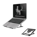 Podstawka pod laptop Neomounts NSLS085BLACK from 11" up to 17" max 5 kg Szara - 1886112